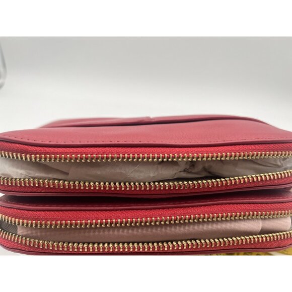 Radley London Medium Zip Top Crossbody Bag Double Zipper Poinsettia Red NWT $188 - Picture 7 of 10